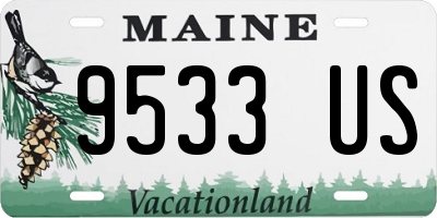 ME license plate 9533US