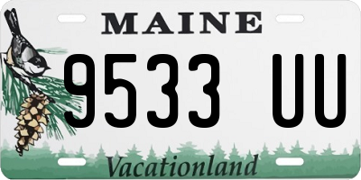 ME license plate 9533UU