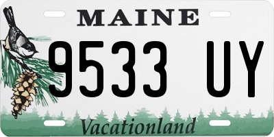 ME license plate 9533UY