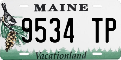 ME license plate 9534TP