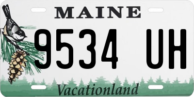 ME license plate 9534UH