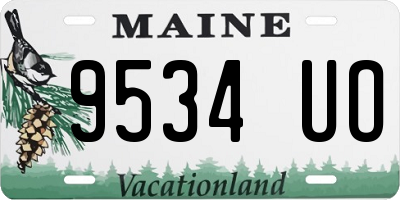 ME license plate 9534UO