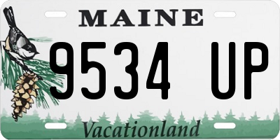 ME license plate 9534UP