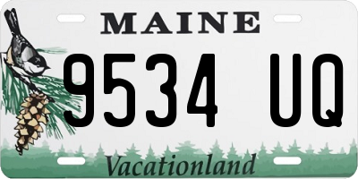 ME license plate 9534UQ