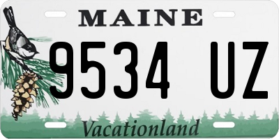 ME license plate 9534UZ