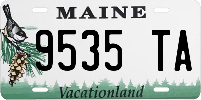 ME license plate 9535TA