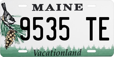 ME license plate 9535TE