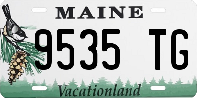 ME license plate 9535TG