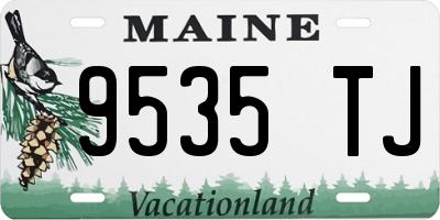 ME license plate 9535TJ