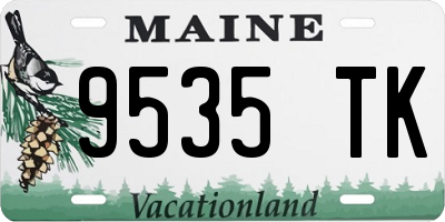 ME license plate 9535TK