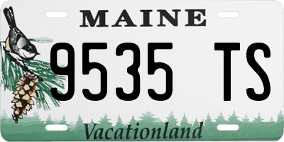 ME license plate 9535TS