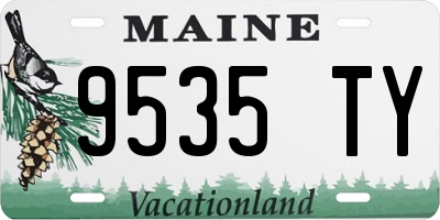 ME license plate 9535TY