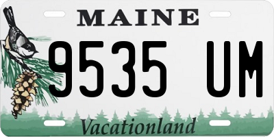 ME license plate 9535UM
