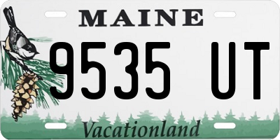 ME license plate 9535UT