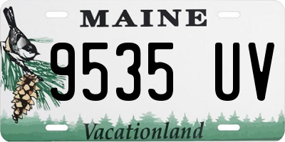 ME license plate 9535UV