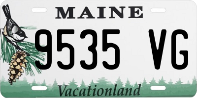 ME license plate 9535VG