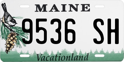 ME license plate 9536SH