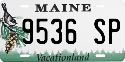 ME license plate 9536SP