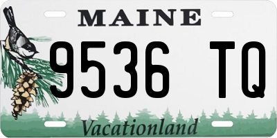 ME license plate 9536TQ