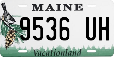 ME license plate 9536UH