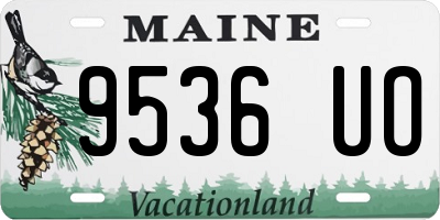 ME license plate 9536UO