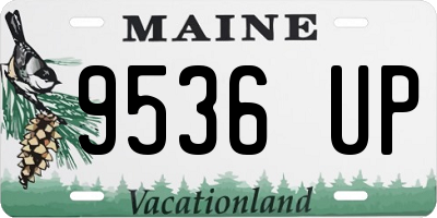 ME license plate 9536UP