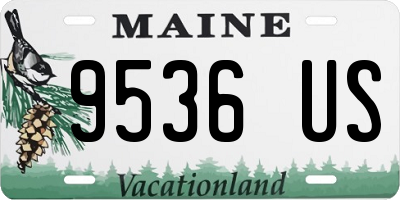 ME license plate 9536US