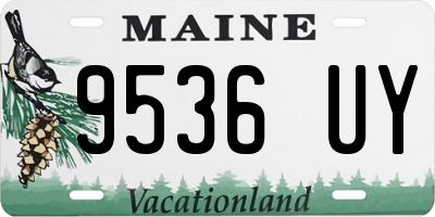 ME license plate 9536UY