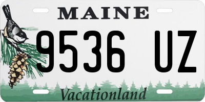 ME license plate 9536UZ