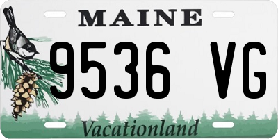 ME license plate 9536VG