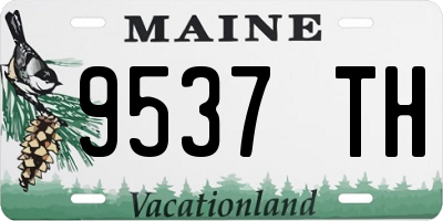 ME license plate 9537TH