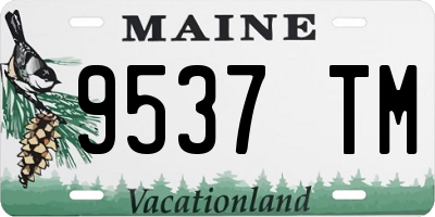 ME license plate 9537TM