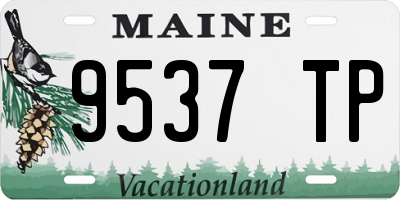 ME license plate 9537TP