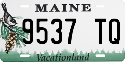 ME license plate 9537TQ