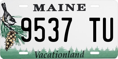 ME license plate 9537TU