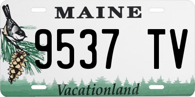 ME license plate 9537TV