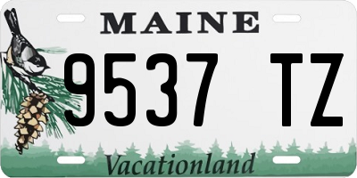 ME license plate 9537TZ