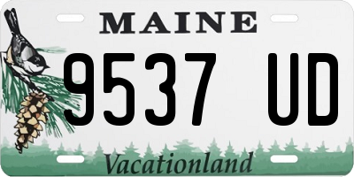 ME license plate 9537UD