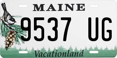 ME license plate 9537UG