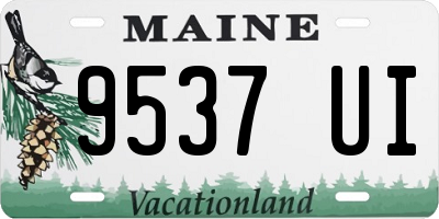 ME license plate 9537UI