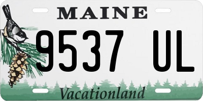 ME license plate 9537UL