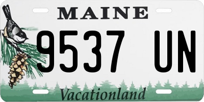 ME license plate 9537UN