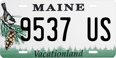 ME license plate 9537US