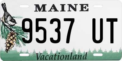 ME license plate 9537UT
