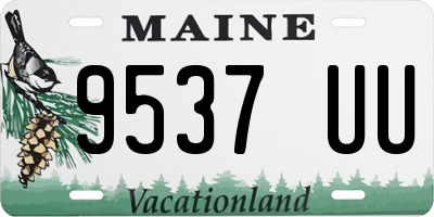 ME license plate 9537UU