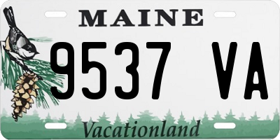 ME license plate 9537VA