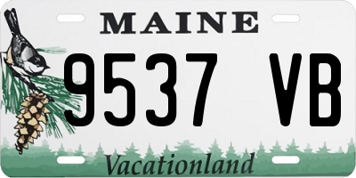 ME license plate 9537VB