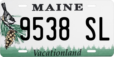 ME license plate 9538SL