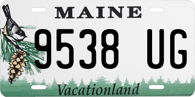 ME license plate 9538UG