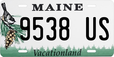 ME license plate 9538US